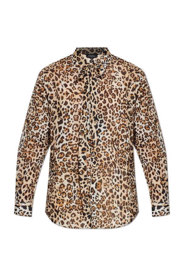Shirt with animal motif od Dsquared2