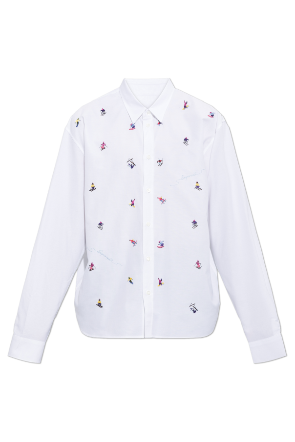 Shirt with embroidered logo od Dsquared2