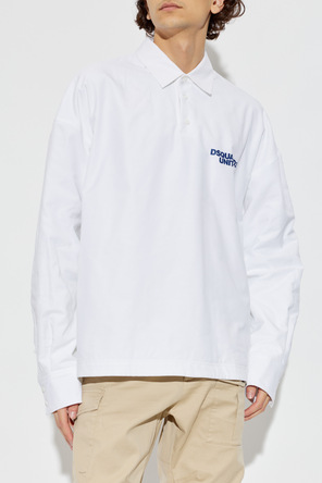 Dsquared2 Cotton polo shirt with printed logo