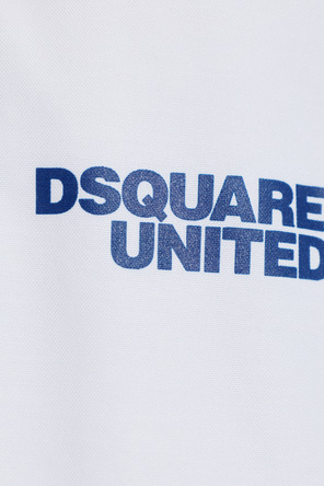 Dsquared2 Cotton polo shirt with printed logo