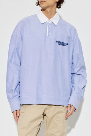 Dsquared2 Polo de algodão com logotipo estampado