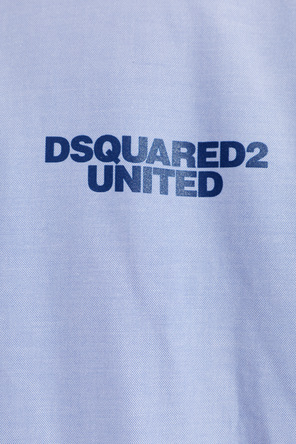 Dsquared2 Polo de algodão com logotipo estampado
