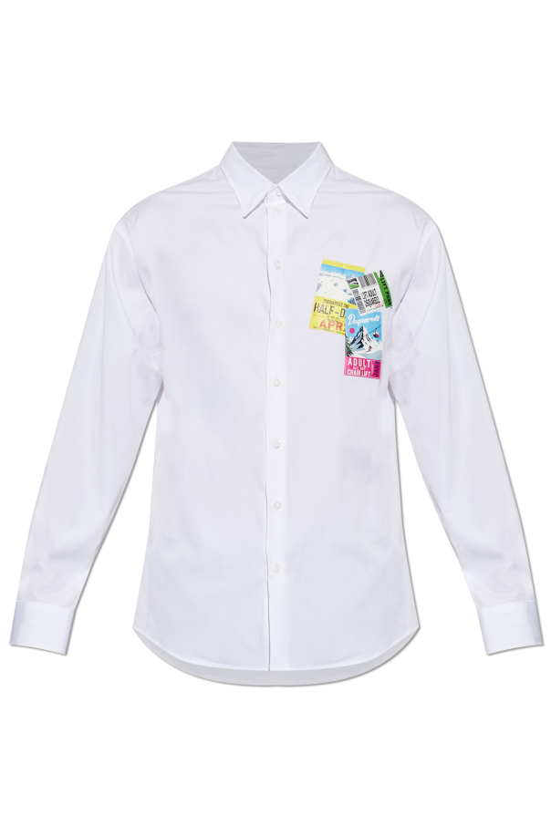 Shirt with patches od Dsquared2