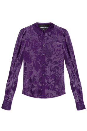 Transparent shirt with decorative pattern