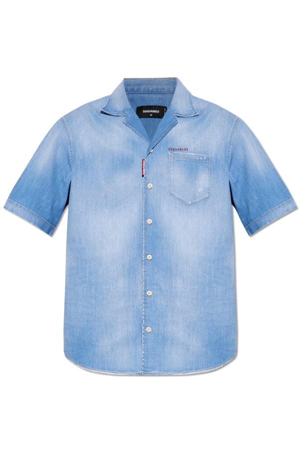 Dsquared2 Denim shirt with short sleeves
