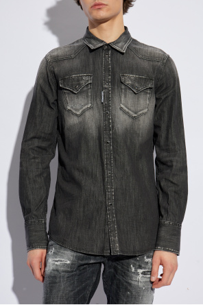 Dsquared2 Denim shirt with vintage effect