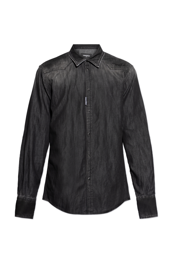 Denim shirt with vintage effect od Dsquared2