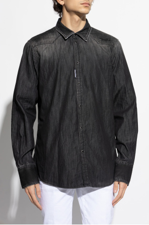 Dsquared2 Jeanshemd mit vintage-Effekt