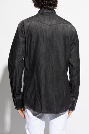 Dsquared2 Jeanshemd mit vintage-Effekt