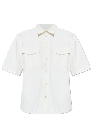 Linen short-sleeve shirt
