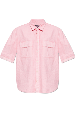 Linen short-sleeve shirt