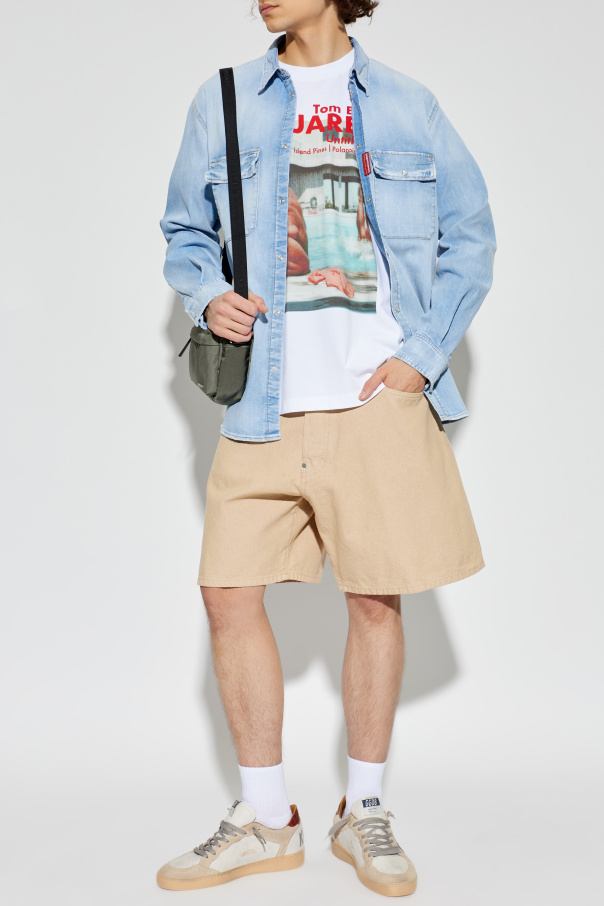 Dsquared2 Denim shirt with vintage effect
