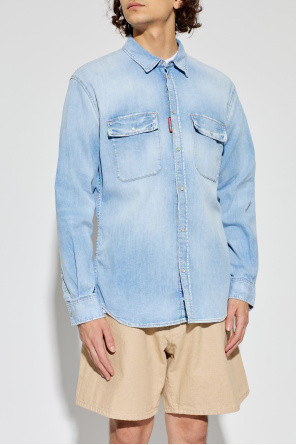 Dsquared2 Denim shirt with vintage effect