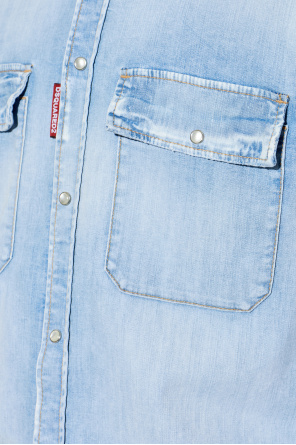 Dsquared2 Denim shirt with vintage effect