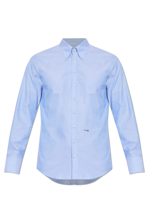 Camisa entallada con logo estampado