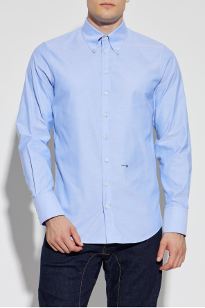 Dsquared2 Tailliertes Hemd mit aufgedrucktem Logo