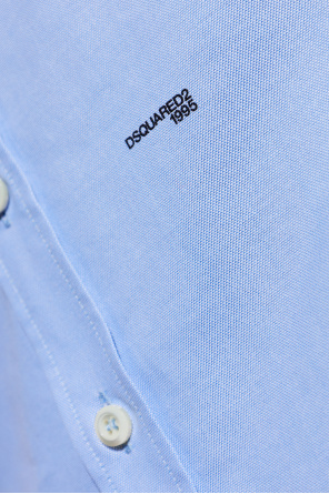 Dsquared2 Tailliertes Hemd mit aufgedrucktem Logo