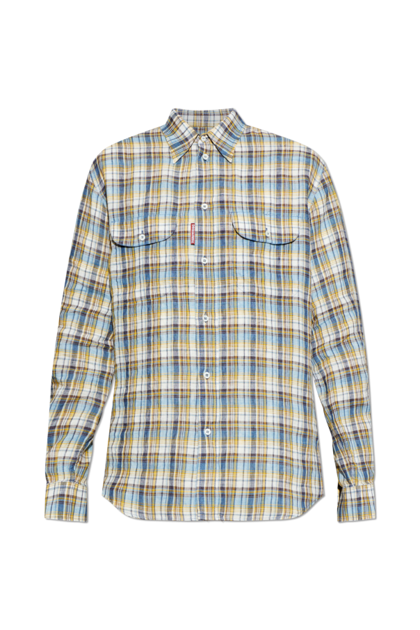 Linen shirt with pockets od Dsquared2