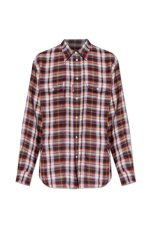 Linen shirt with pockets od Dsquared2