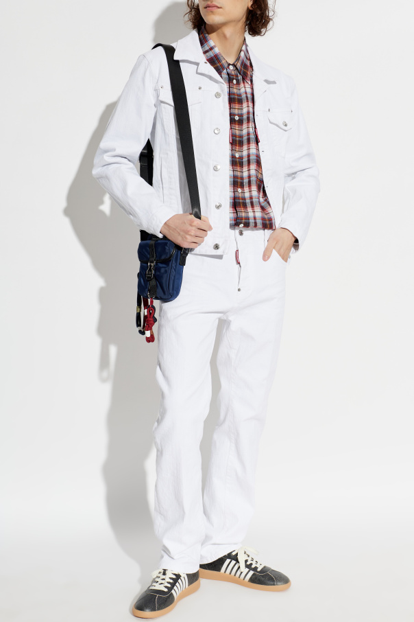 Dsquared2 Leinenhemd mit Taschen