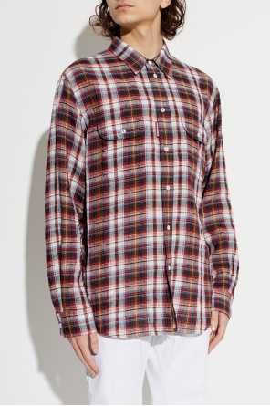 Dsquared2 Leinenhemd mit Taschen