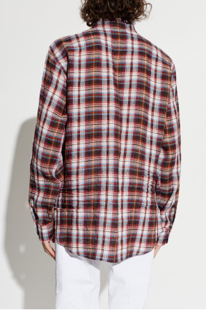 Dsquared2 Leinenhemd mit Taschen