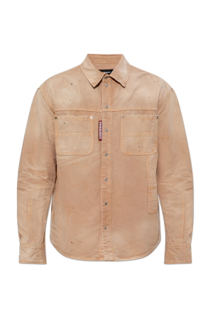 Jeansowa koszula z efektem vintage