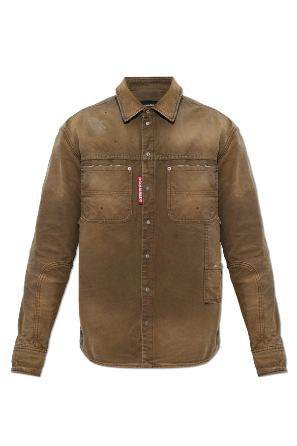 Denim shirt with vintage effect od Dsquared2