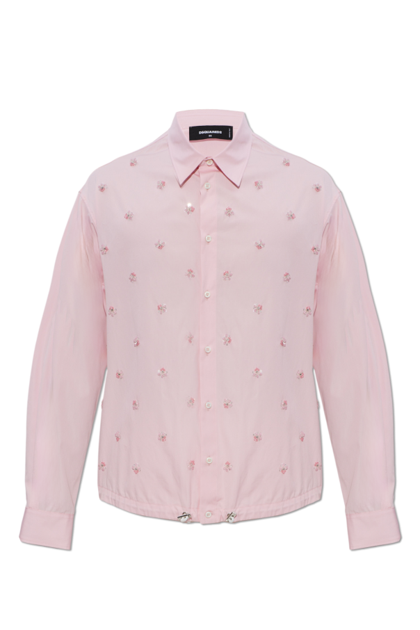 Shirt with shimmering appliqués od Dsquared2