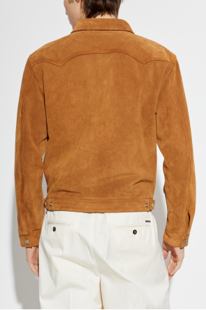 Dsquared2 Chaqueta de cuero con bolsillos