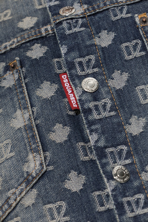 Dsquared2 Jeansowa koszula z monogramem