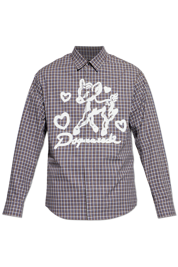 Dsquared2 Hemd mit Aufdruck