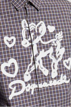 Dsquared2 Hemd mit Aufdruck