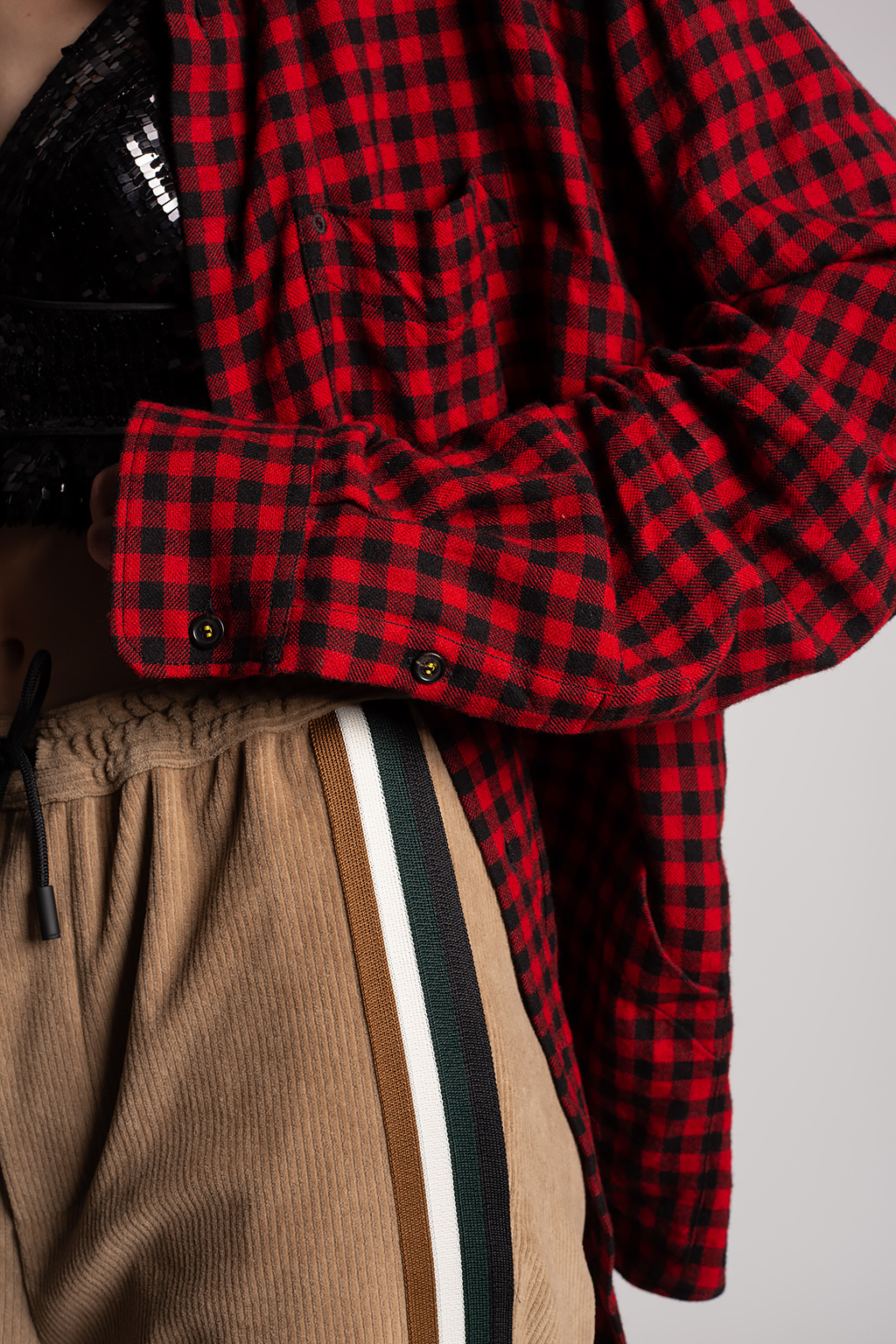 viscose check M.B. shirt dsquared2 シャツ シャツ