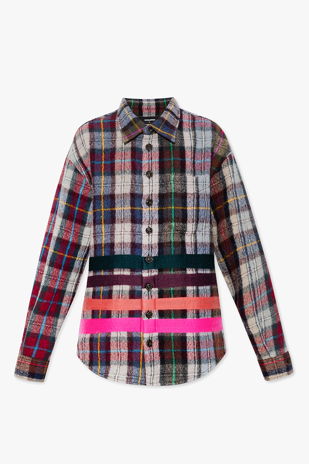 McnallysayajiShops VC - Multicolour Checked shirt Dsquared2 - La  Stupenderia Azzurra A-line jacket