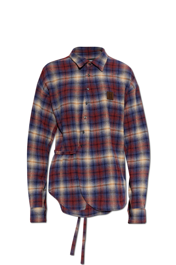 Shirt tied at the waist od Dsquared2