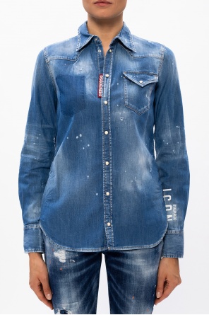 Dsquared2 Raw edge shirt