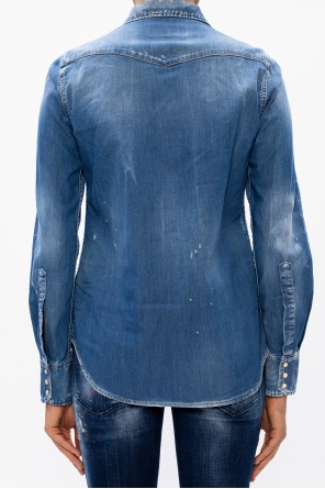 Dsquared2 Raw edge shirt