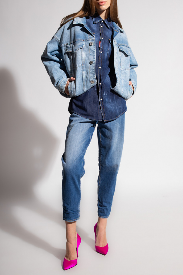 Dsquared2 Distressed denim shirt