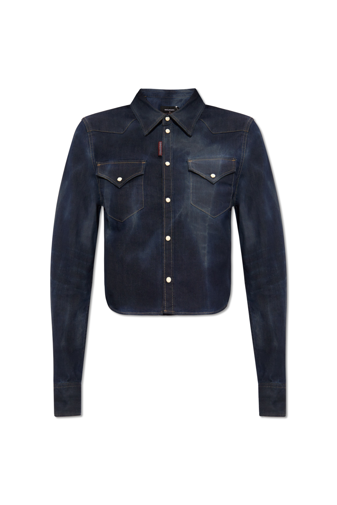 Dsquared2 Asymmetrical denim shirt