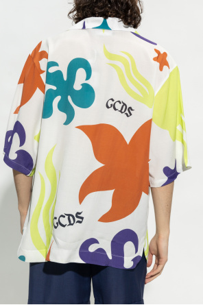 GCDS GCDS Kids embroidered logo T-shirt featuring 036 BLACK™