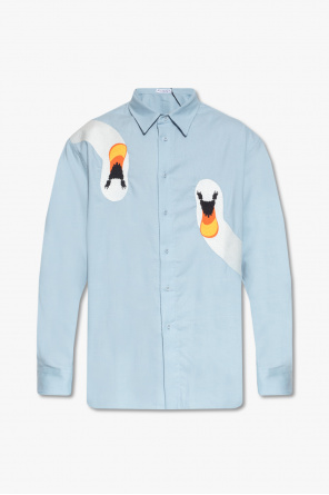 ‘swan’ shirt with animal motif od JW Anderson
