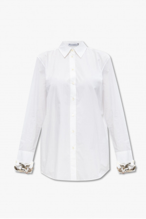 Biały T-shirt o dopasowanym kroju