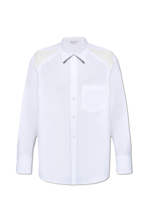 Selected Homme Perth Weißes T-Shirt mit Tasche und Rundhalsausschnitt