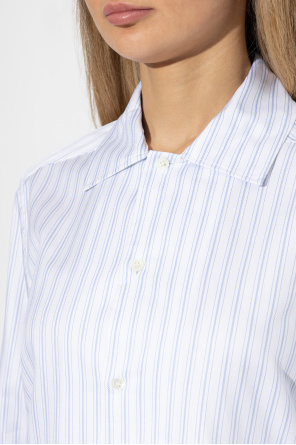 JW Anderson Asymetryczna koszula ze wzorem w prążek