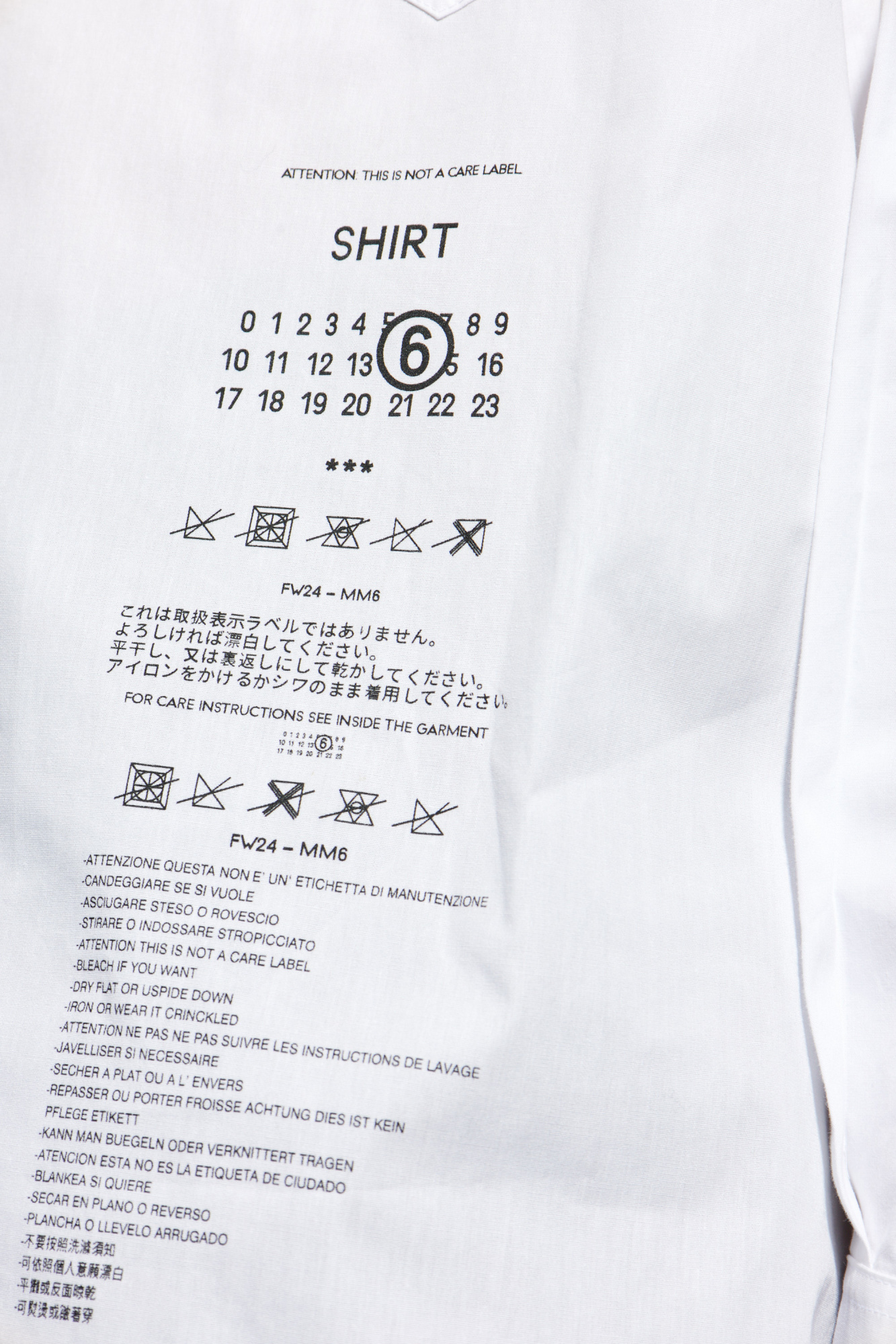 MM6 Maison Margiela shirt Armour with print