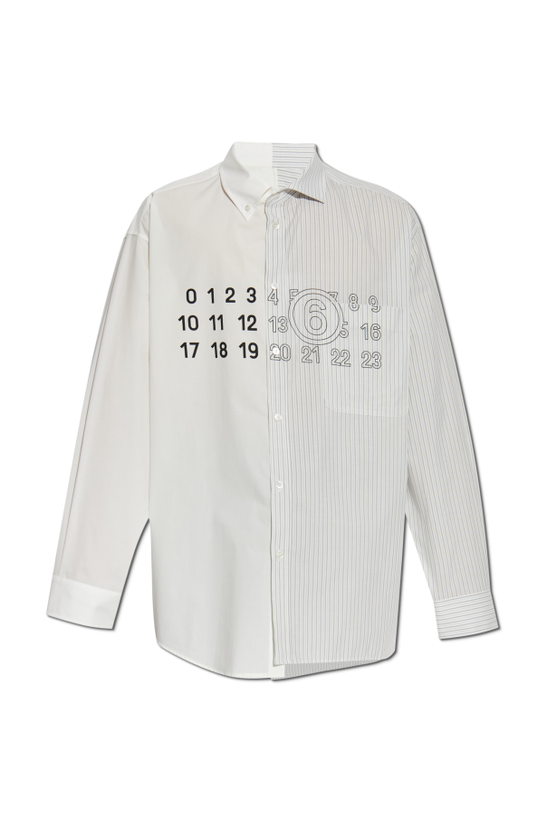 Shirt made of combined materials od MM6 Maison Margiela