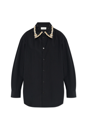 Shirt with decorative collar