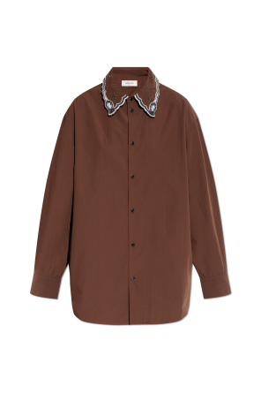 Shirt with decorative collar