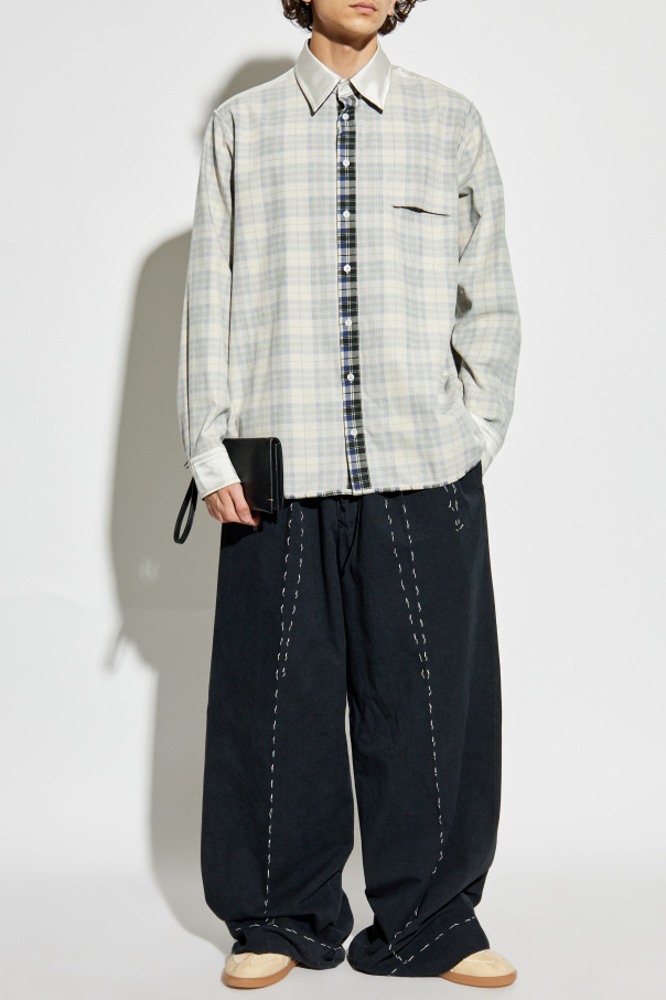 MM6 Maison Margiela Plaid pattern shirt